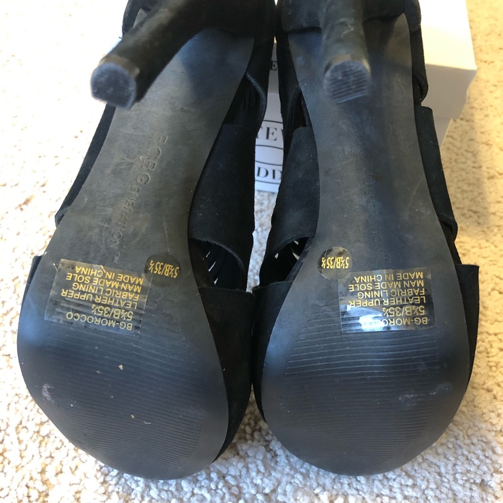 Bcbgeneration Black Geo-Pattern Heels - image 4